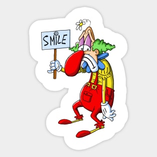 Smiley The Sad Clown Sticker